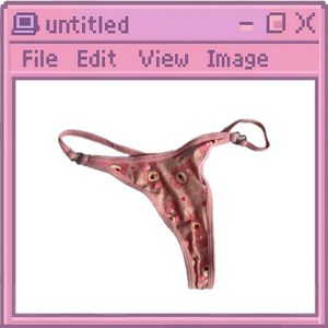 PINK THONG WITH TEDDY BEARS