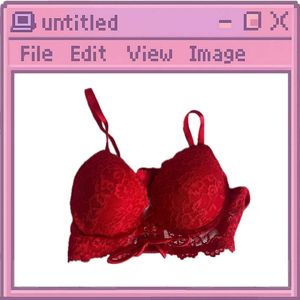 RED LACE BRA
