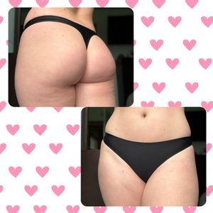 Soft Plain Black Panties