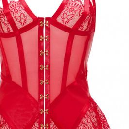 Crotchless Red BodySuit