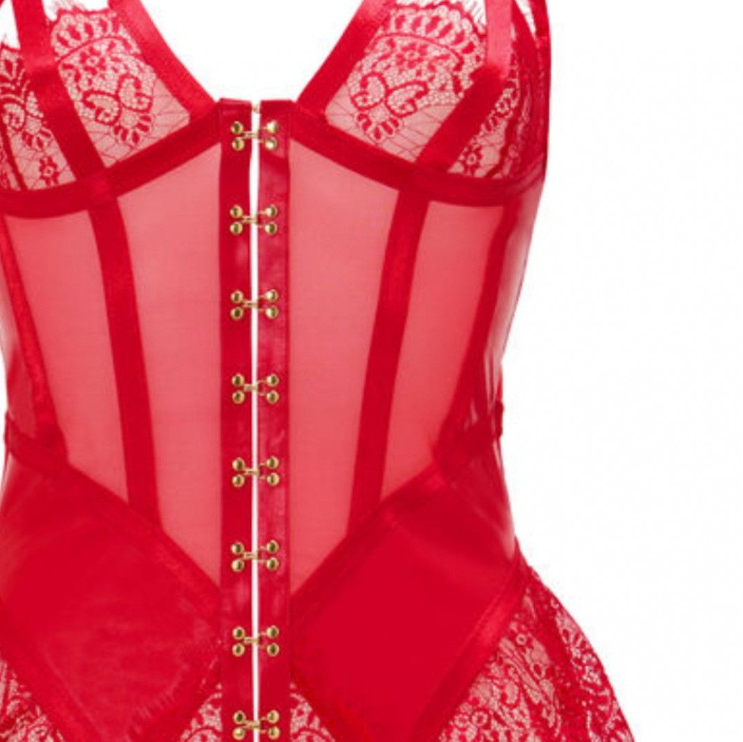 Crotchless Red BodySuit