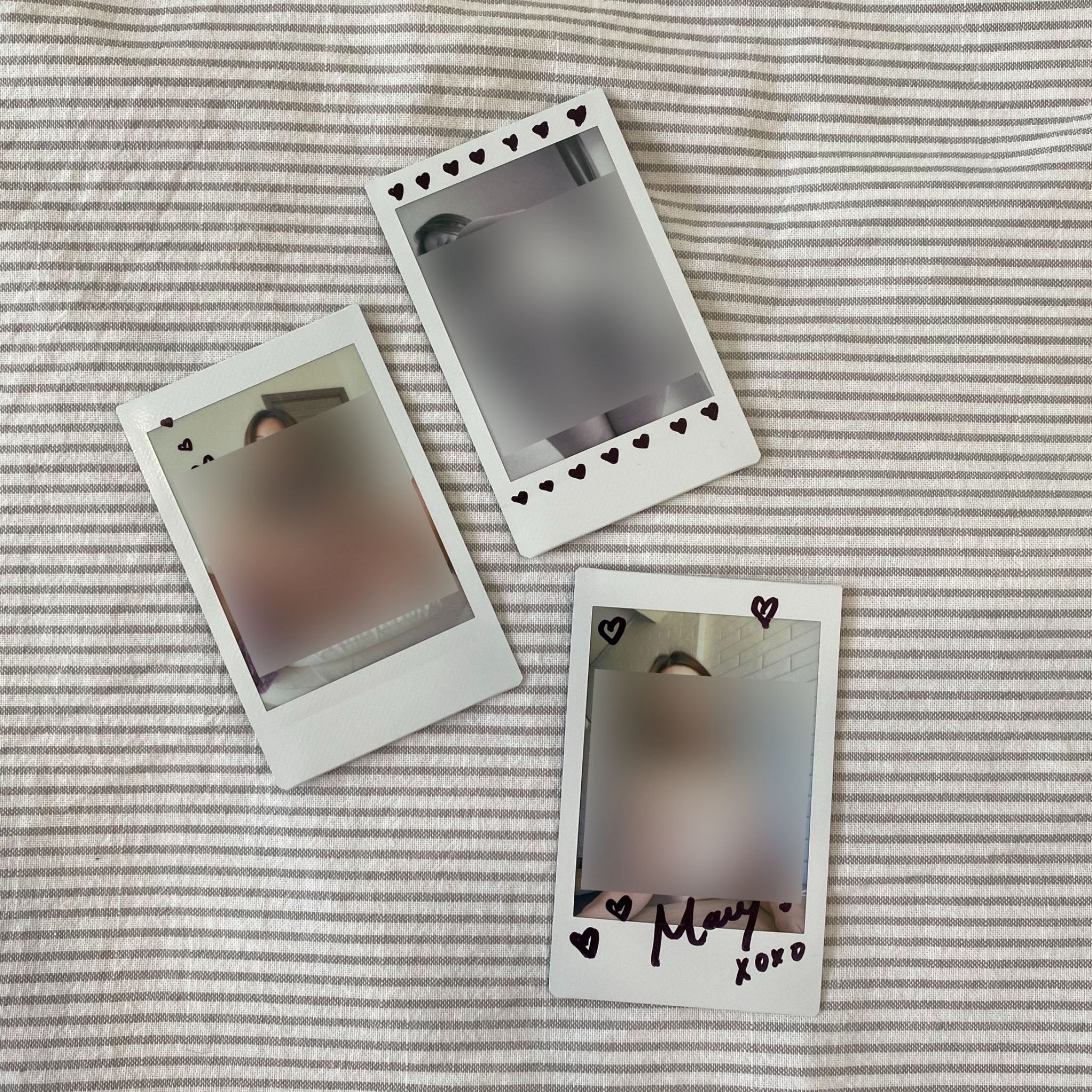 3 Autographed Themed Polaroids: Ass Tits  Pussy