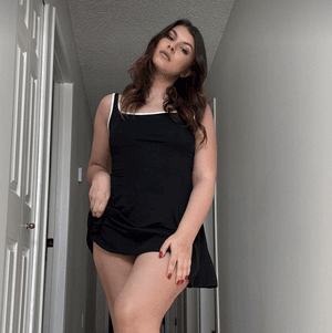 Black and White Mini Dress