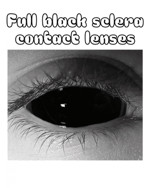 Full black sclera contact lenses