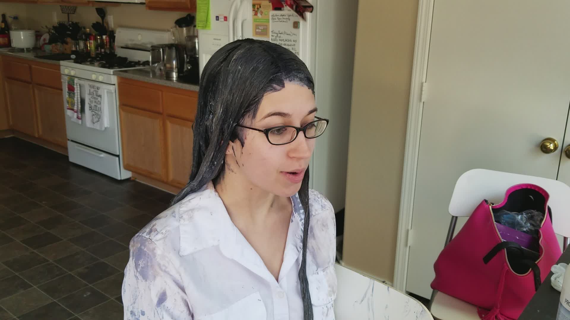 Dying My Hair Blue part 1