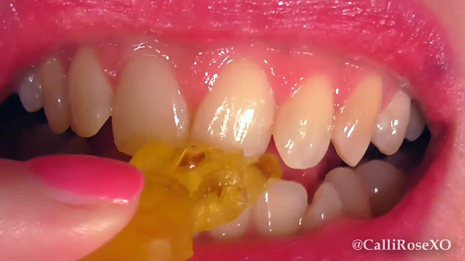 Tormenting Gummies with my Sharp Teeth