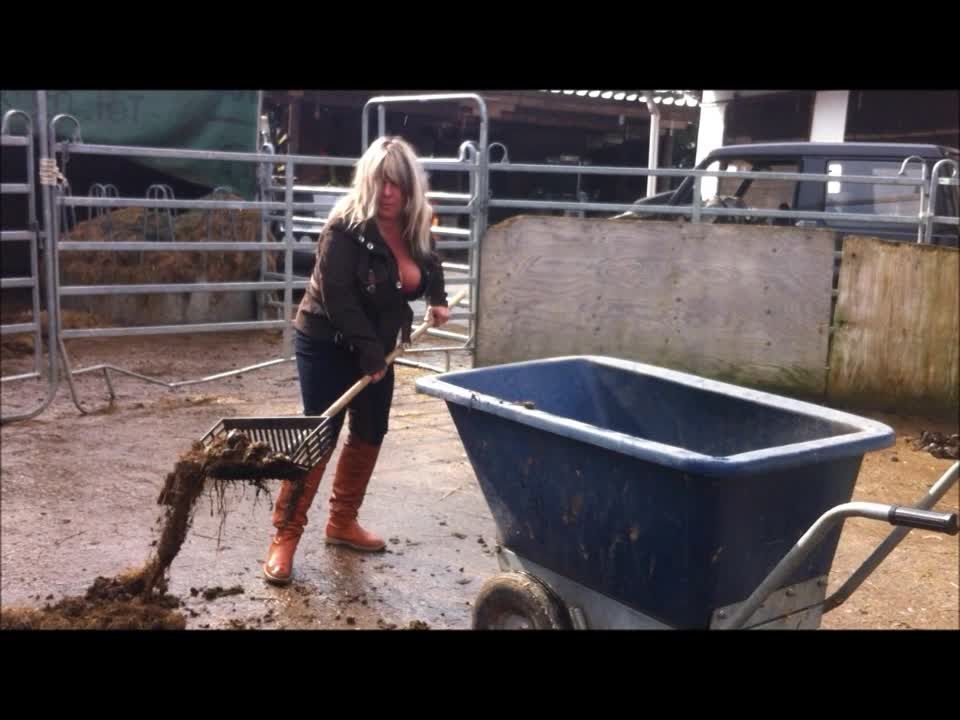 Clean the Barn in Riding Clothes