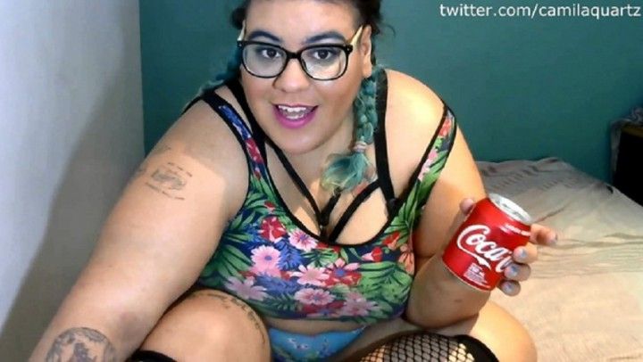 Tiny coke vs BBW burping game