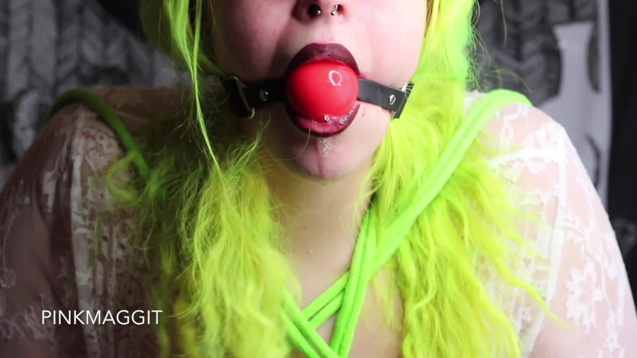 Ball Gag Drooling