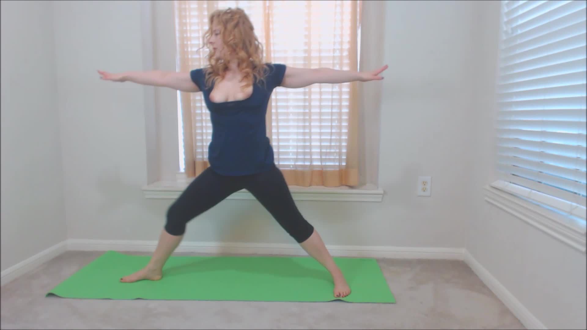 Yoga in a Loose Top