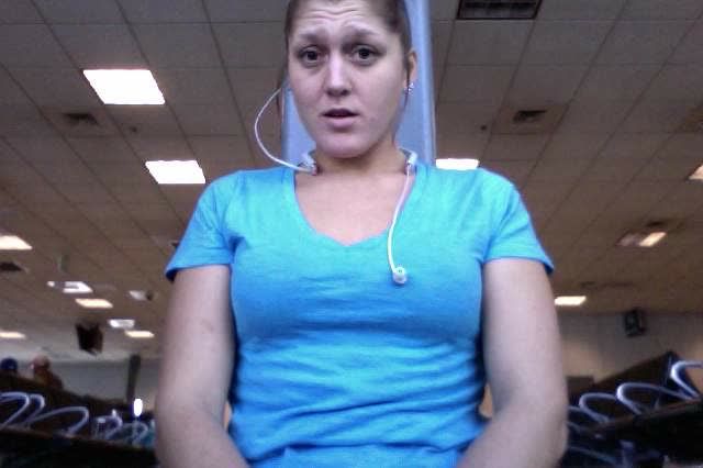 Cumming In The Busy Airport