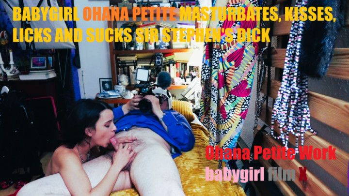BABYGIRL OHANA PETITE MASTURBATES KISSES SUCKS step-DADDYS DICK
