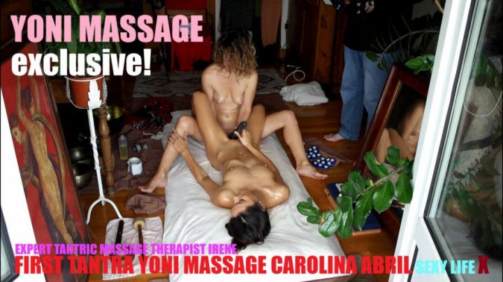 CAROLINA ABRIL FIRST YONI MASSAGE - MASEUSSE IRENE CAM 02