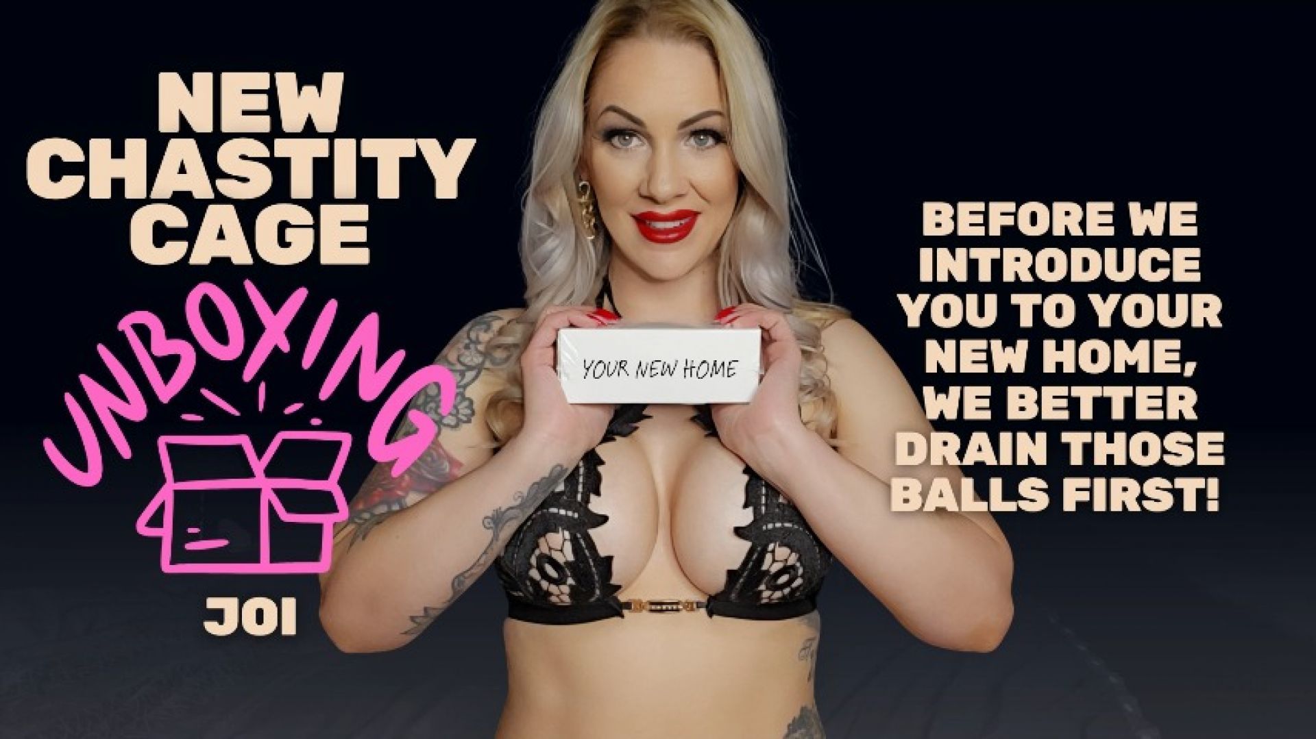 NEW CONTENT! New Chastity Cage Unboxing JOI