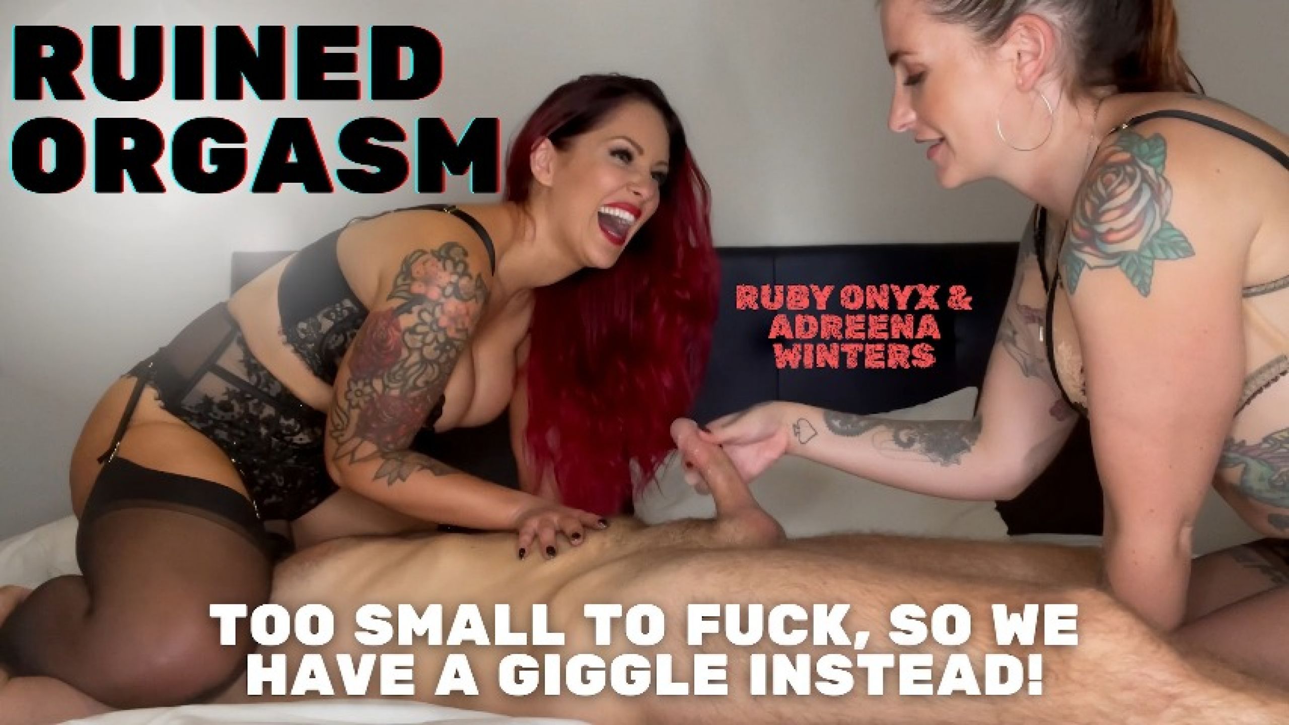 Ruined Orgasm! Too Small To Fuck So We Have A Giggle Instead