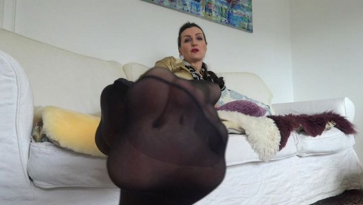 Foot sniffing training with permission