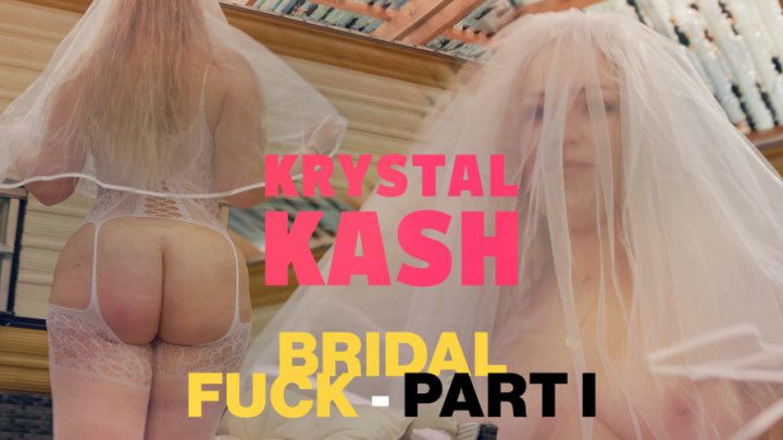 Krystal Kash Honeymoon outdoors next to a forest camper