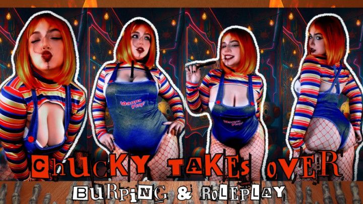 Burping with Chucky for Halloween