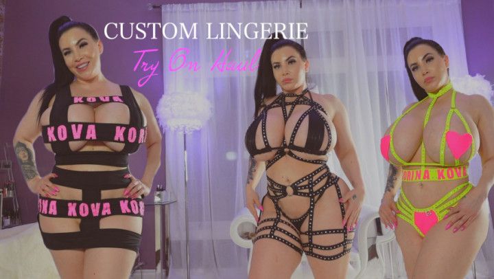 Custom Lingerie Try On Haul