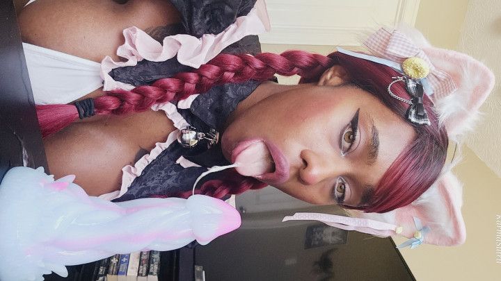 Catgirl Gets filled with eggs