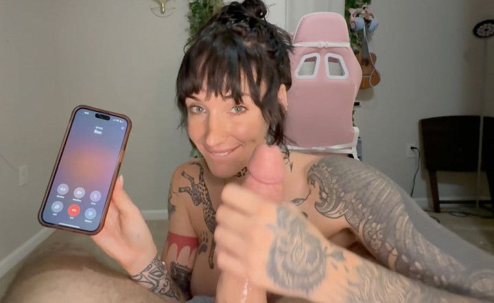 step-Mom fucks step-son while on the phone with her other step-son