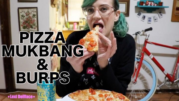 PIZZA MUKBANG WITH BURPS