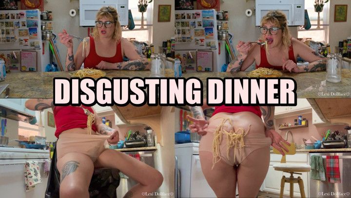 Disgusting Dinner Dumped Down Pants