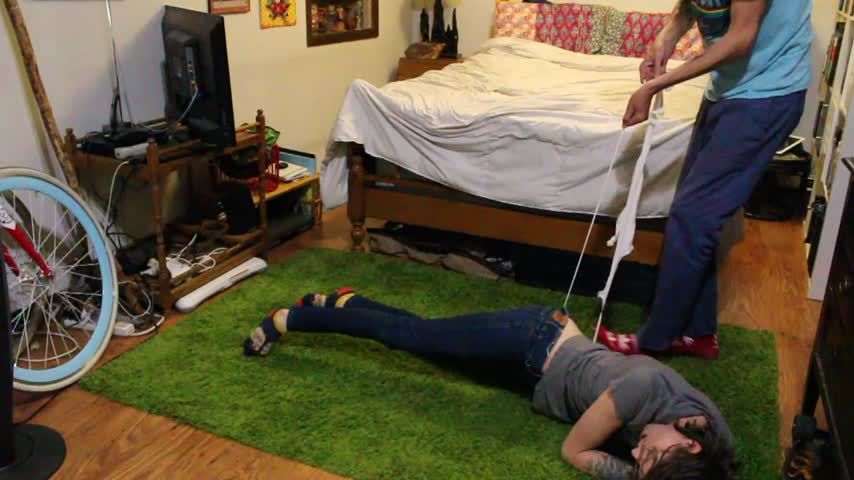 Roommate Hanging Wedgie