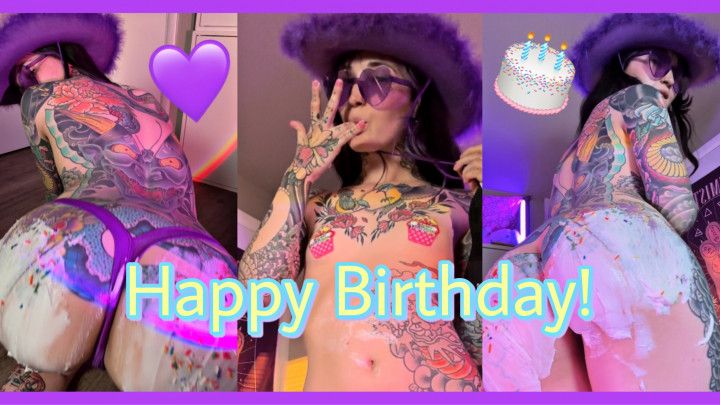 Birthday Cowgirl Serves You Cake