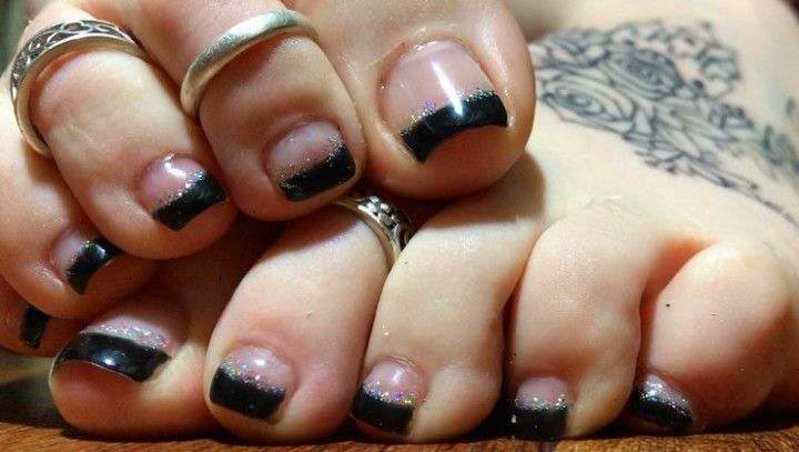 Icecream Soles n Black French Tip