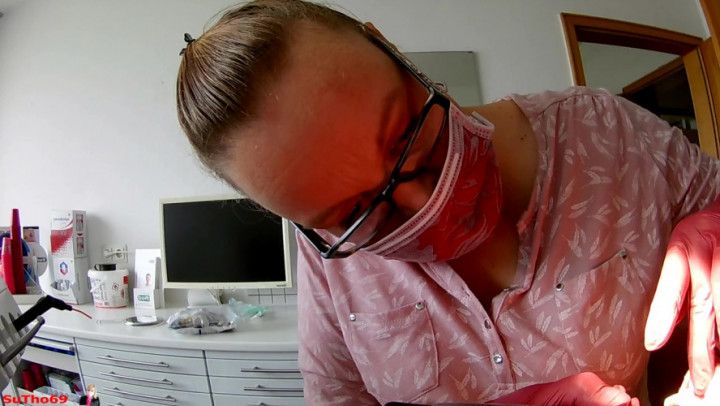 Dental treatment ends with hot BJ