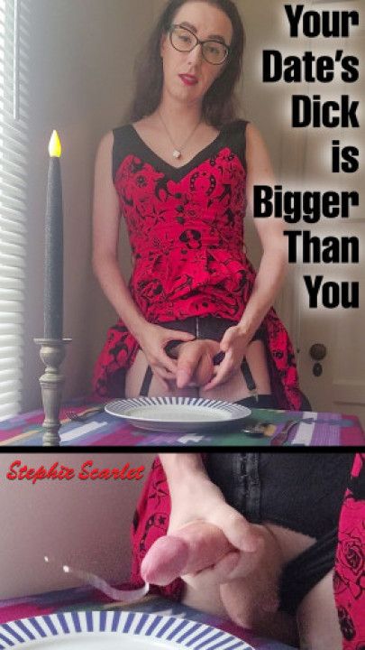 Thick Dick Femdom Tgirl Date Has Bigger Cock SPH Cumshot