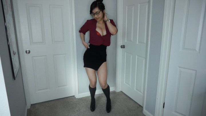 Sexy Secretary Striptease