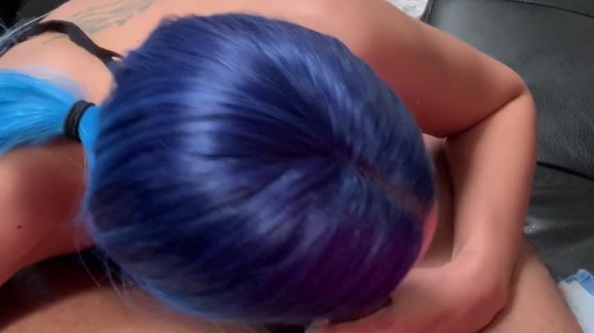 MissBNasty sucks real dick w/facial