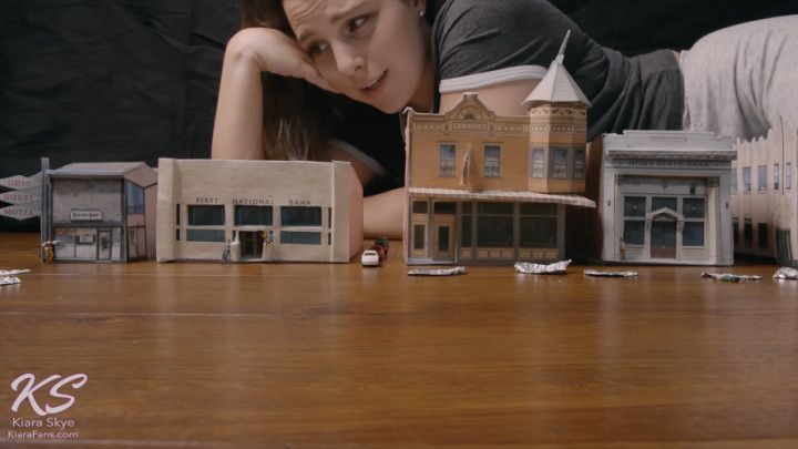 Giantess Destroys Tiny Town with Feet