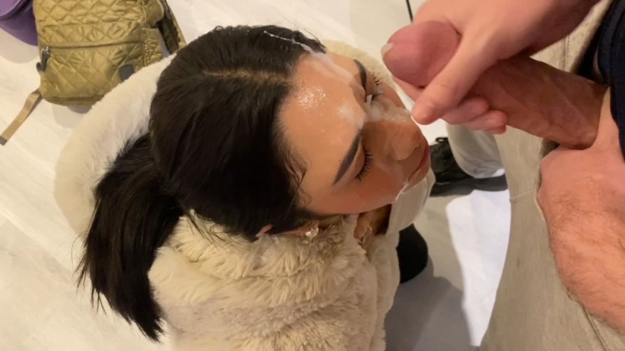 Double Facial full of CUM for Artemis Carmona