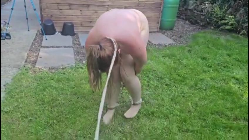 Handcuffed and Humilated Outdoors