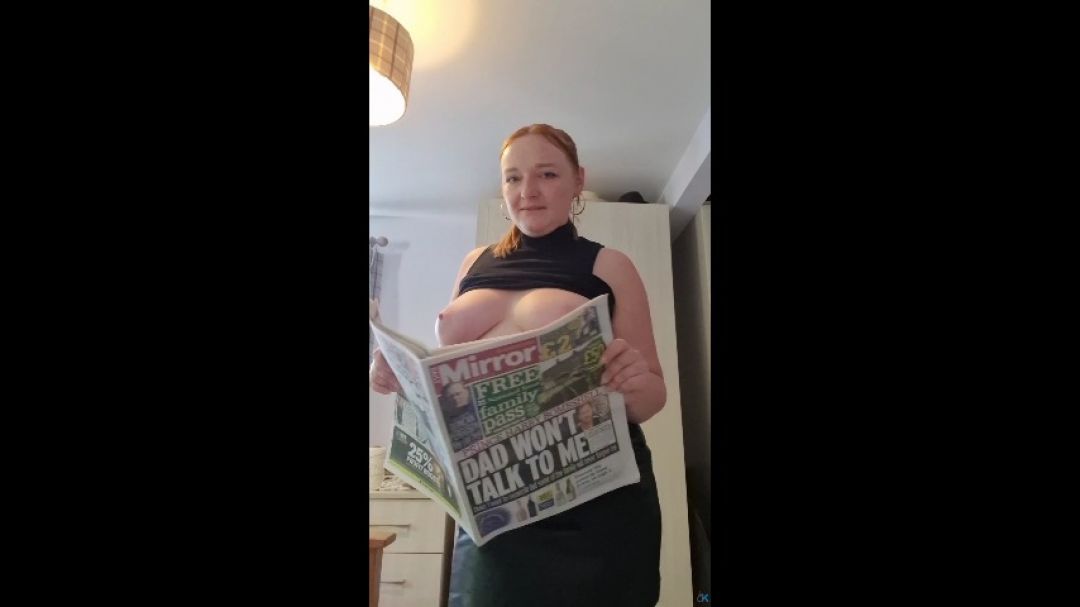 Newspaper Gagged with your Dominatrix