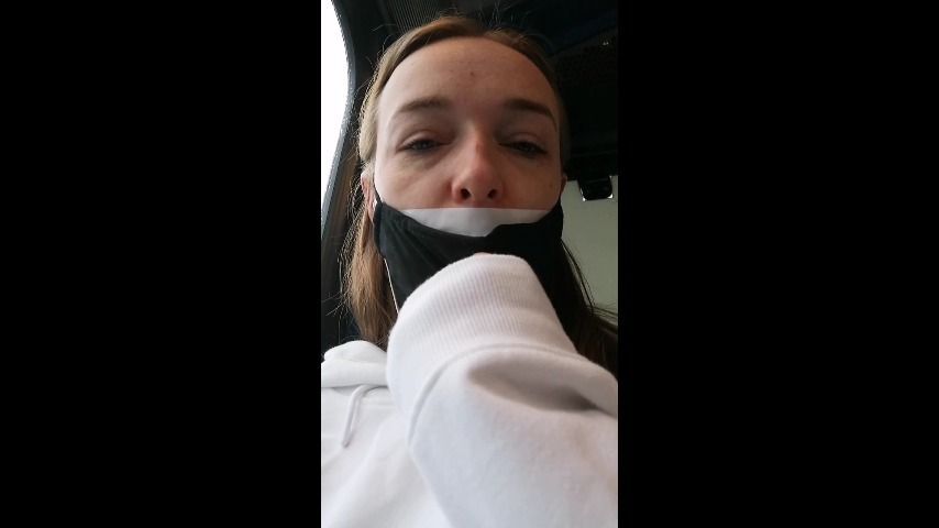 Mouth Taped &amp; Stuffed for Work Commute