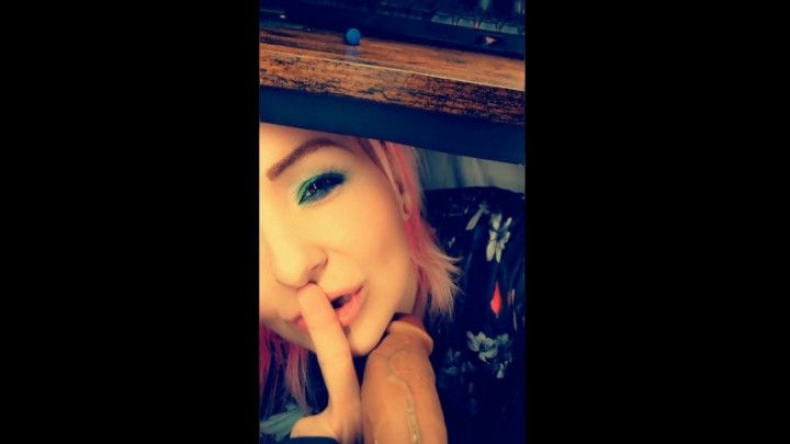 Shy Girl gives boss secret BJ under desk