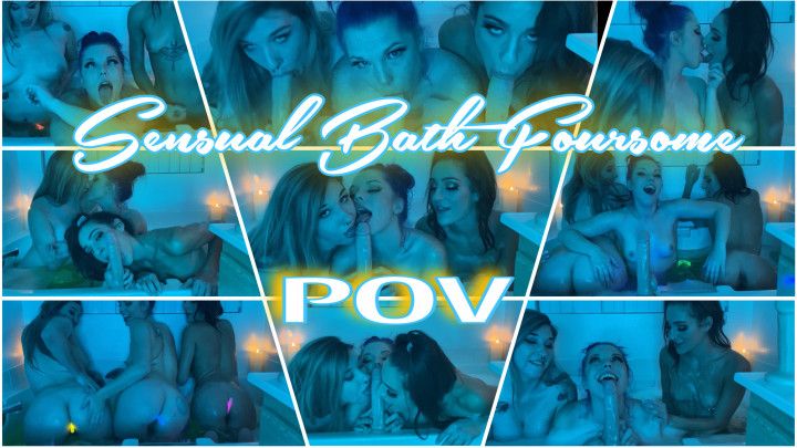 Sensual Bath Foursome POV