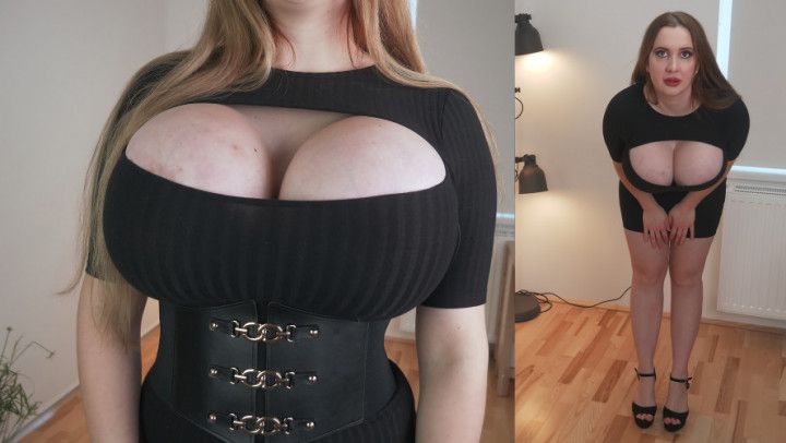 Huge Tits Date Night Fantasy: Little Black Dress