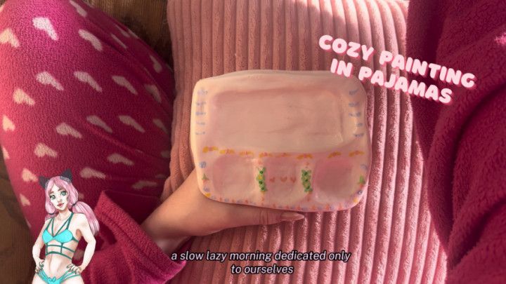 Cozy morning painting // Relax and unwind with me