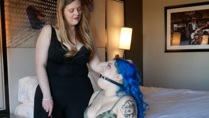Slut Whipped and Gagged by FemDom