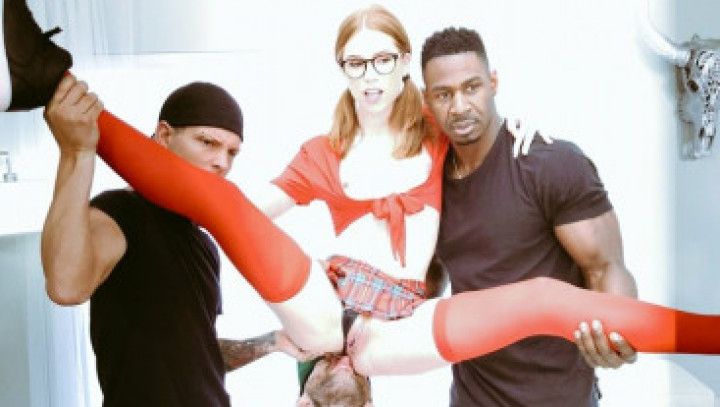 Tiny Teen Double Penetration Double ANAL