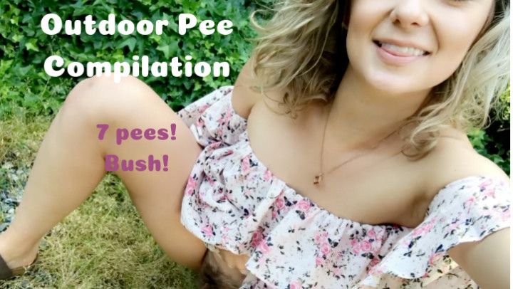 Outdoor Pee Compilation: 7 Pees
