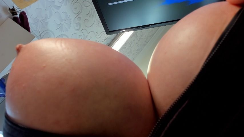 big boobs shake. coward. wobble. fondle