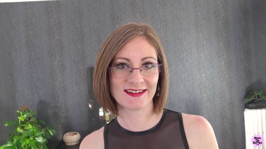short hair, glasses, anal MILF rough sex