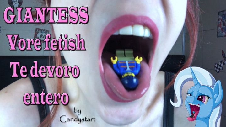 Giantess Vore fetish. Te devoro entero