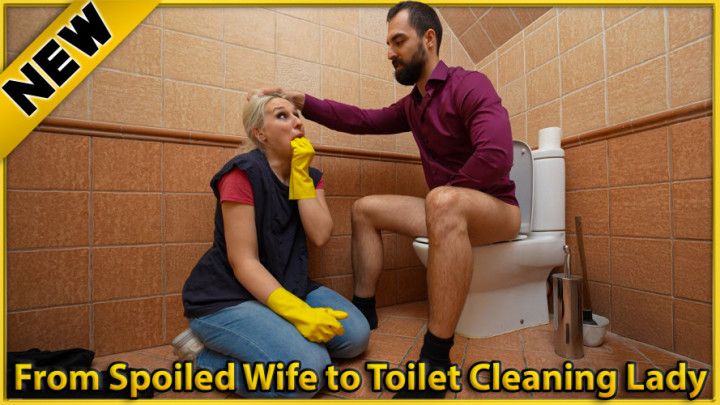 Revenge Humiliation: Toilet Cleaning Lady Degraded in Rubber